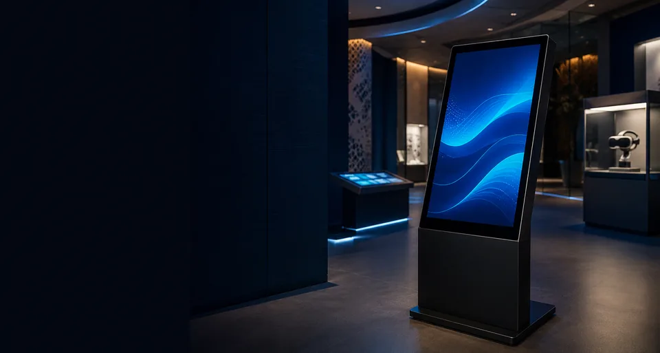 Soft Klik interactive kiosk, touch table and immersive technology concept